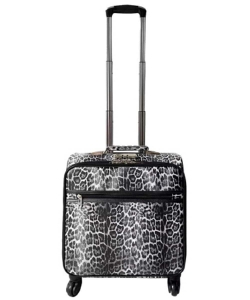 Leopard Rolling Carry On Luggage LGOT02-LP BLACK